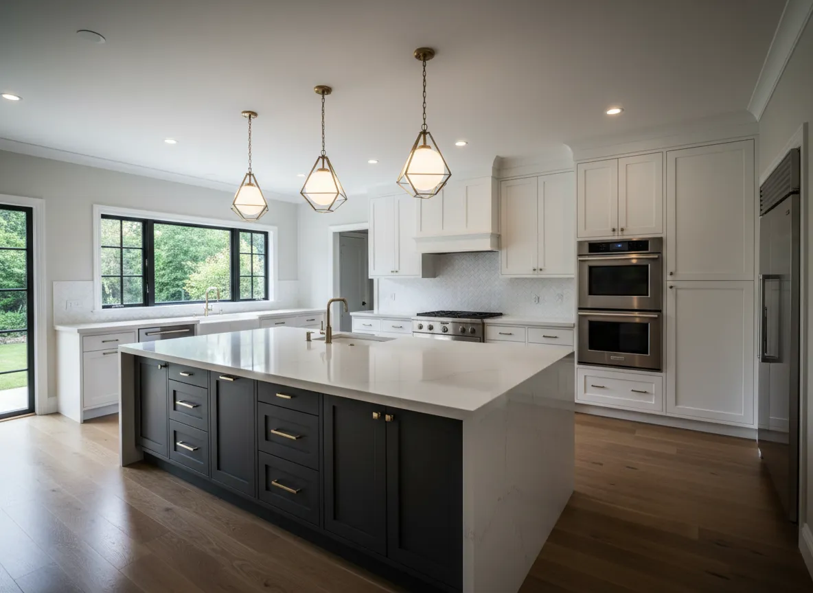 After photo of a modern remodeled kitchen